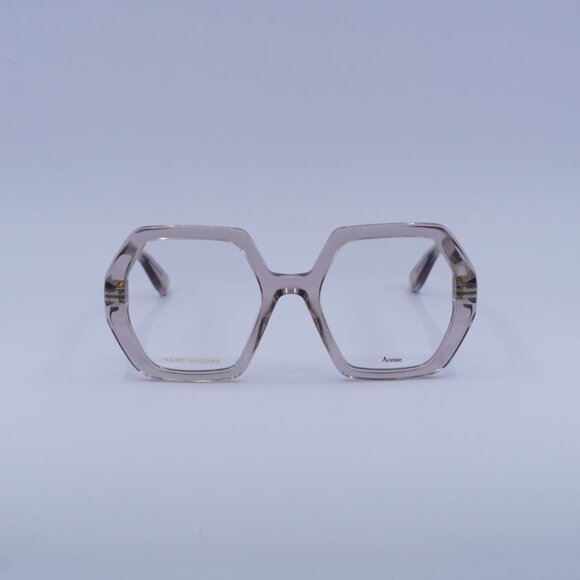 Marc Jacobs MJ 1077 010A 00 Eyeglasses Transparent Beige Geometric 51mm Frame - Picture 4 of 12